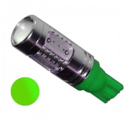 Żarówka LED R10 5x COB 12V zielona