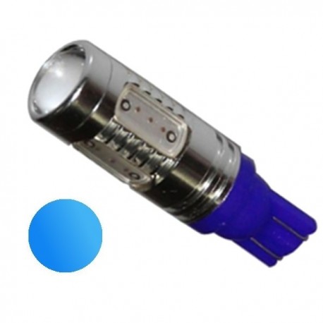 Żarówka LED R10 5x COB 12V niebieska