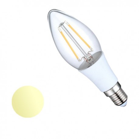 Żarówka Led E14 2W Filament 230V biała ciepła