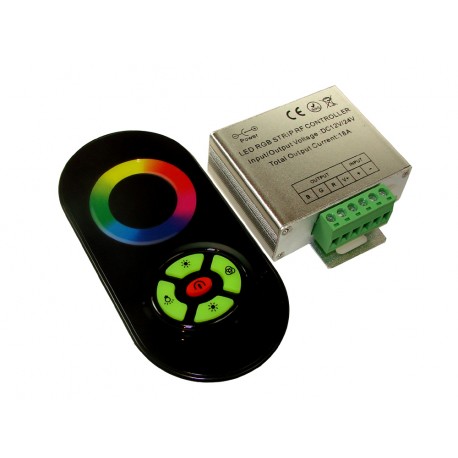 Sterownik RGB radiowy seria Touch z przyciskami czarny 12V
