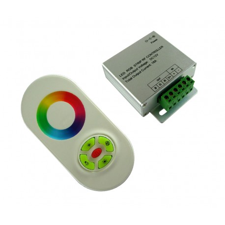 Sterownik RGB radiowy seria Touch z przyciskami biały 12V